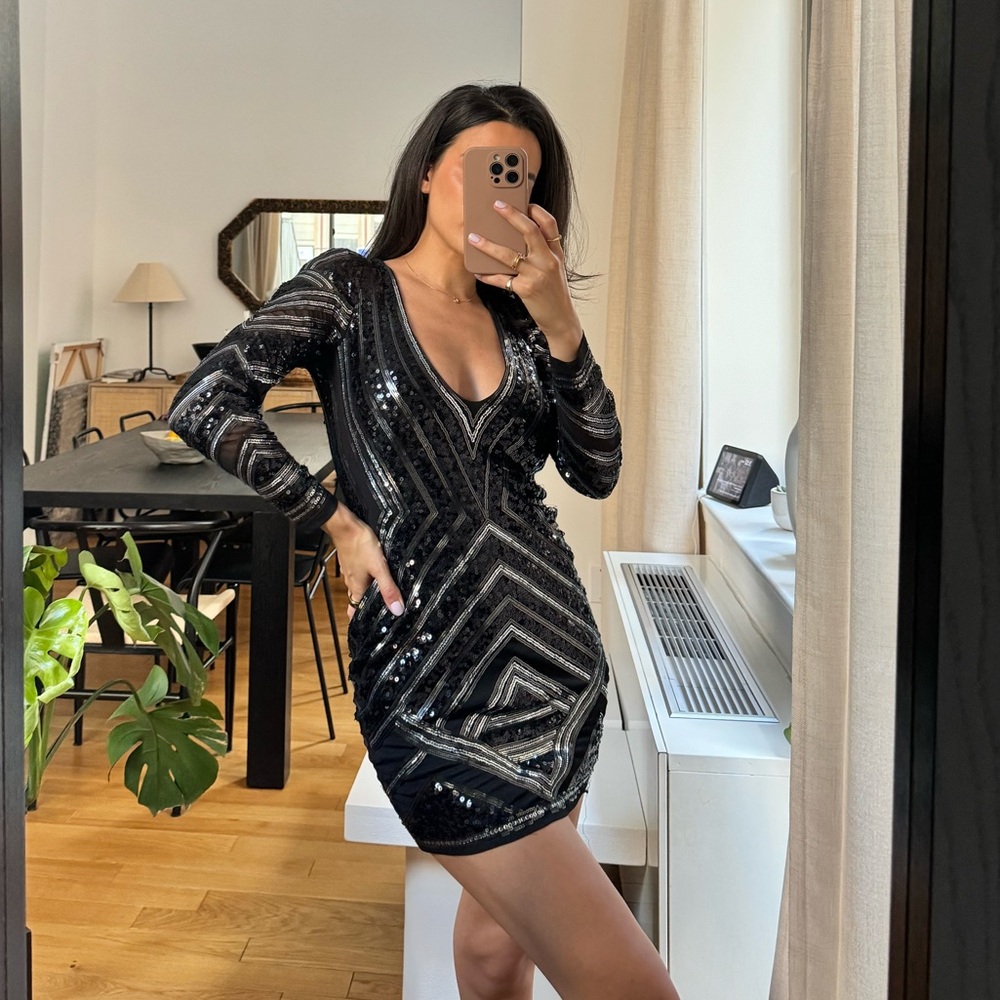 Express mini sequin dress